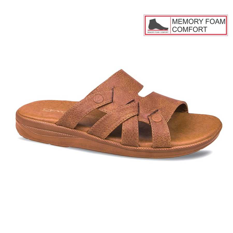 9956-1 CEYO sandals for men UAE comfortable sandals Dubai sandals for men tobacco sandals for men