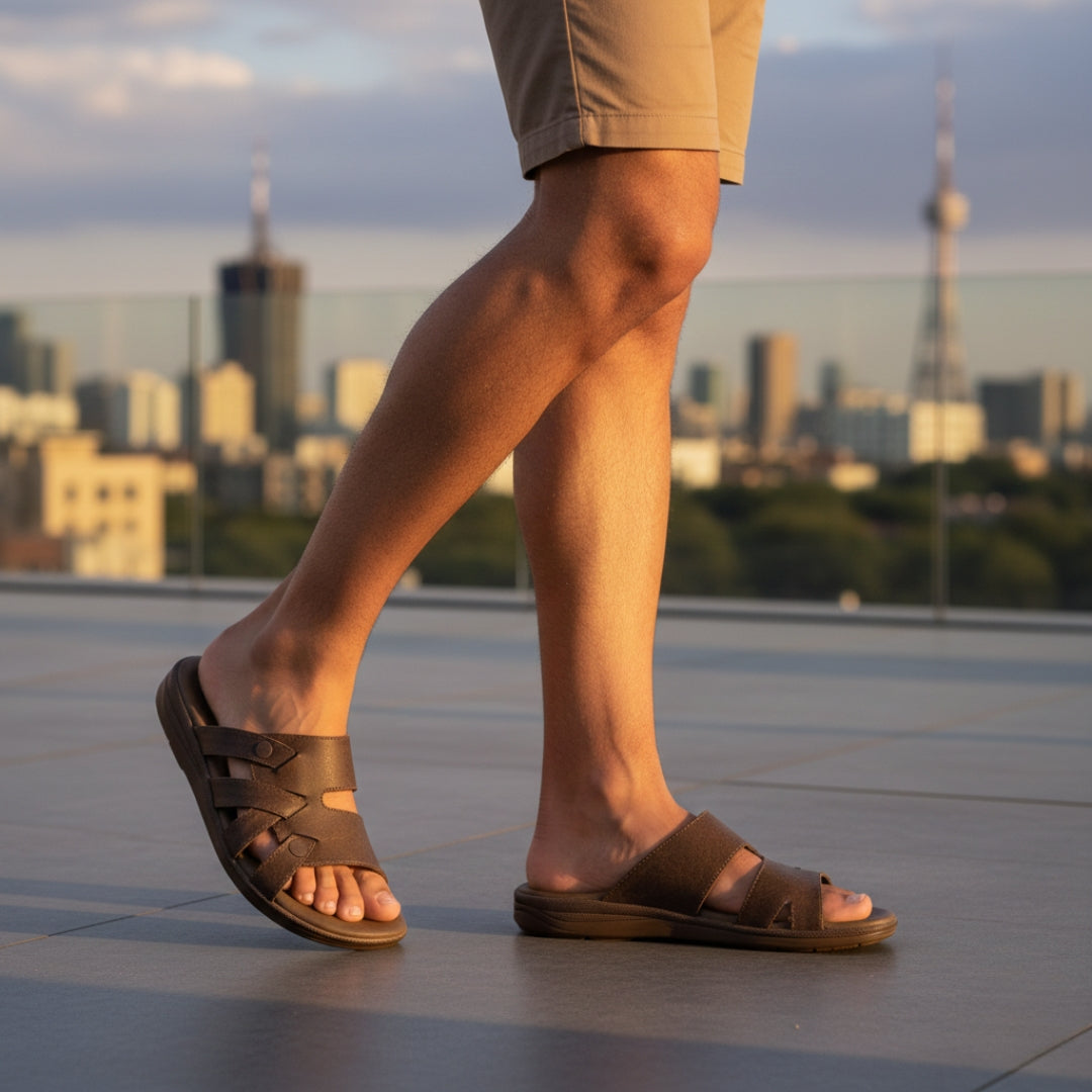 9956-1 CEYO sandals for men UAE comfortable sandals Dubai sandals for men brown sandals for men