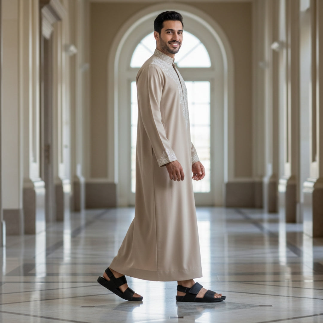 9964-9 CEYO sandals for men UAE comfortable sandals Dubai sandals for men leather black sandals