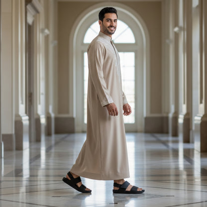 9964-9 CEYO sandals for men UAE comfortable sandals Dubai sandals for men leather black sandals