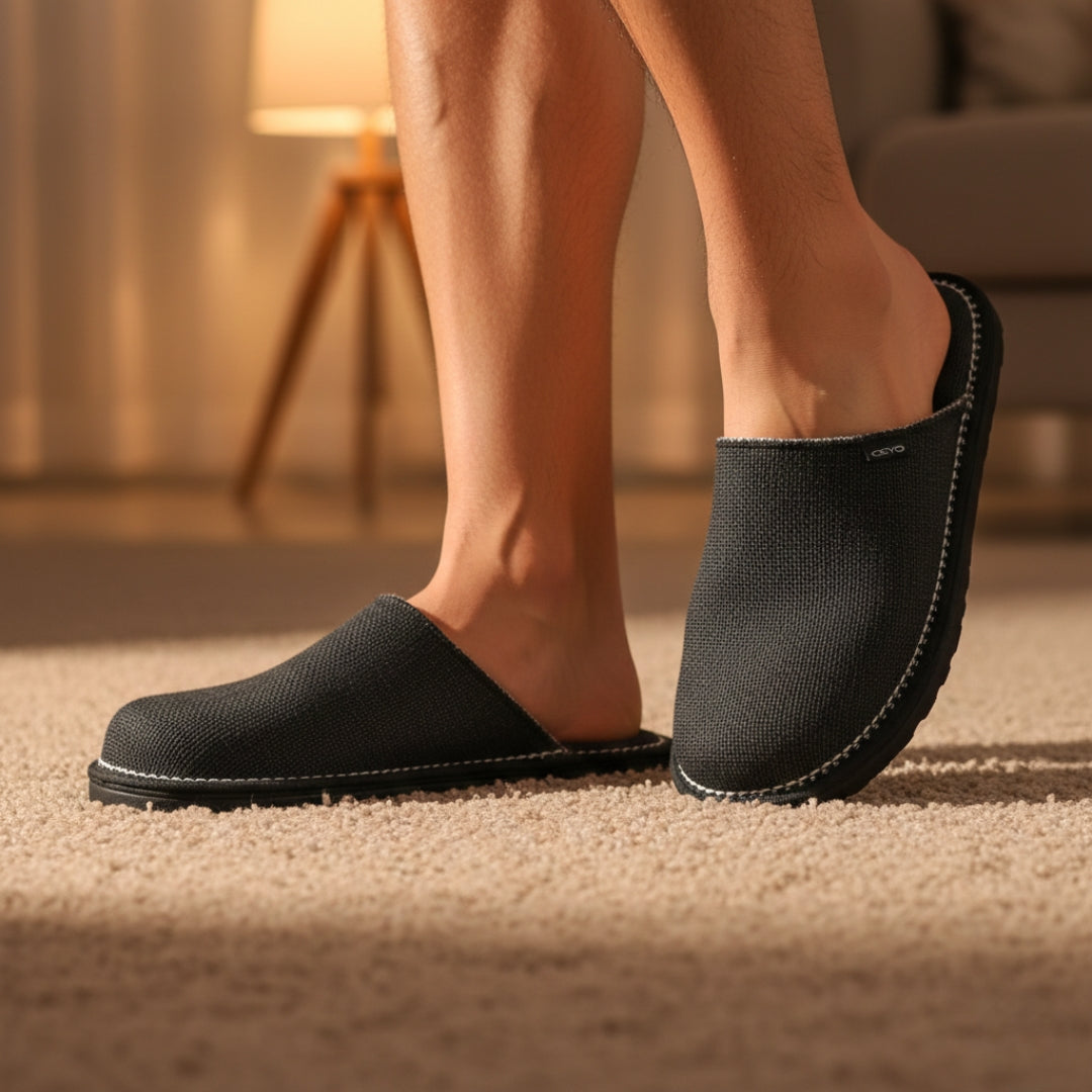 easy-m3 CEYO sandals for men UAE comfortable sandals Dubai sandals for men black slippers for men