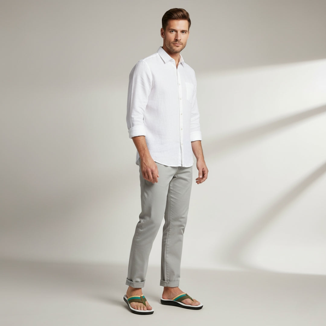 6100-27 CEYO TURKISH SLIPPER CEYO HADI COLLECTION MEDICAL SANDALS TURKISH SANDAL 6100-27 CEYO sandals for men UAE comfortable sandals Dubai sandals for men white sandal for men