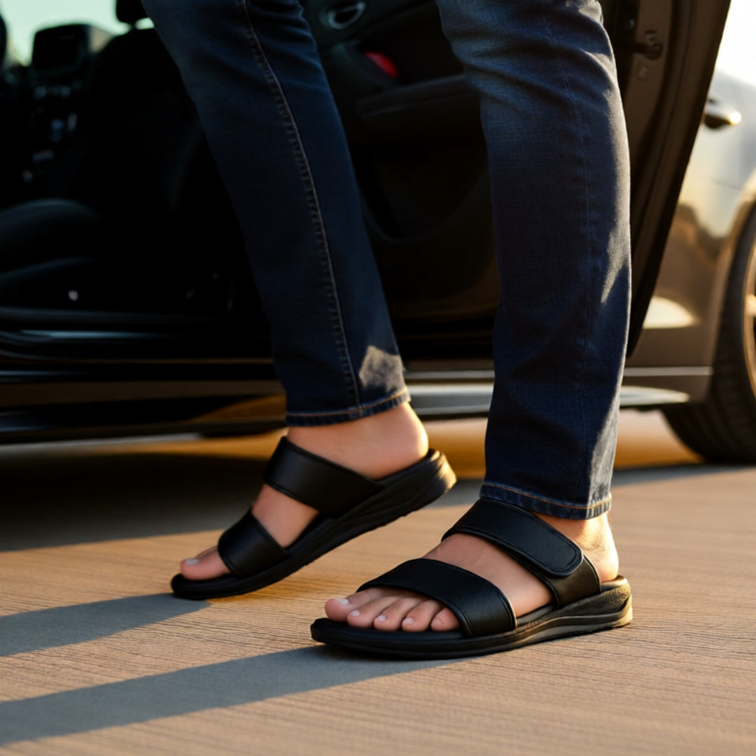 9956-5 CEYO sandals for men UAE comfortable sandals Dubai sandals for men black sandals for men