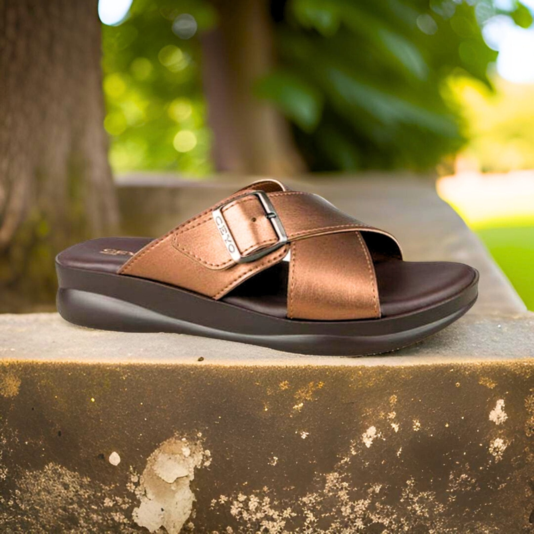 9975 - 6 CEYO MEMORY FOAM SANDALS - HadiShop.Ae