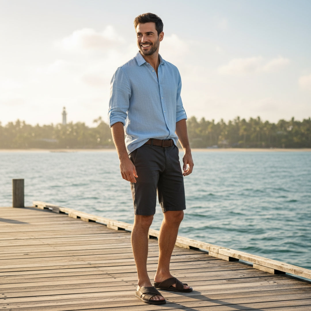 9989-1 CEYO sandals for men UAE comfortable sandals Dubai sandals for men leather