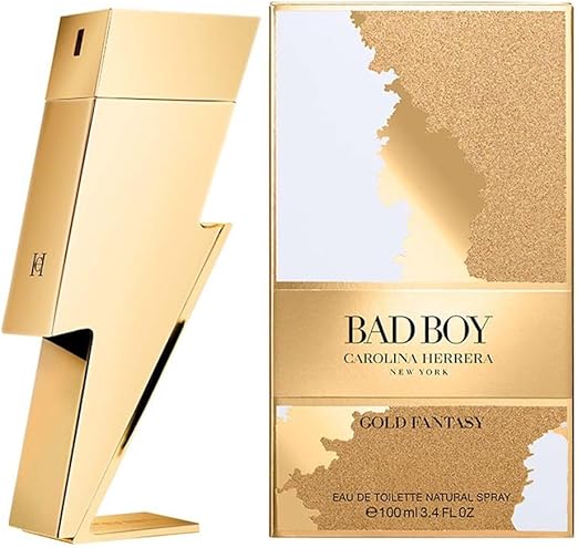 Carolina Herrera - Bad Boy Gold Fantasy Eau De Toilette - HadiShop.Ae